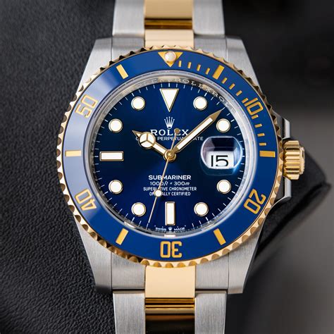 rolex two tone submariner blue review|2022 Rolex Submariner date bluesy.